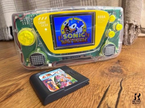Sega game gear crystal yellow - crystal,